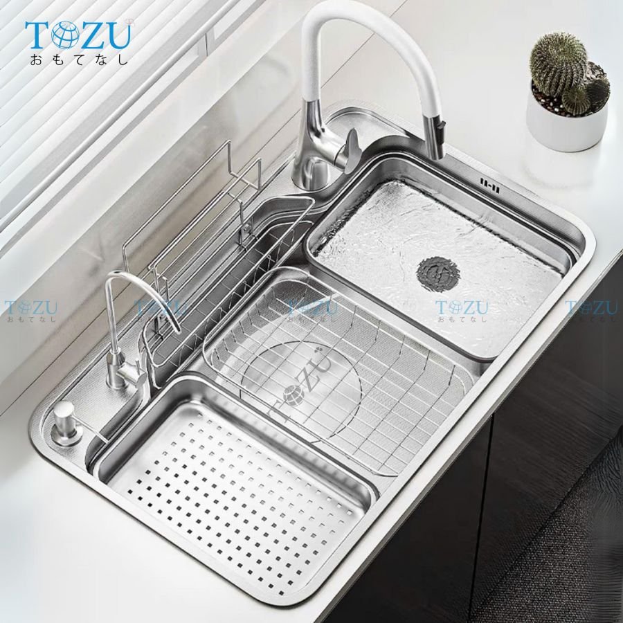 CHẬU RỬA BÁT TOZU CAO CẤP TK8248CSS-3P