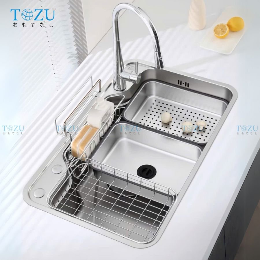 CHẬU RỬA BÁT TOZU CAO CẤP TK8248CSS-3P