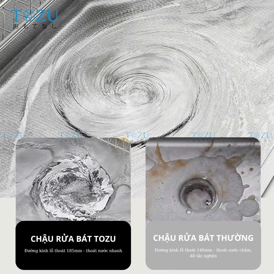 CHẬU RỬA BÁT TOZU CAO CẤP TK8248CSS-3P