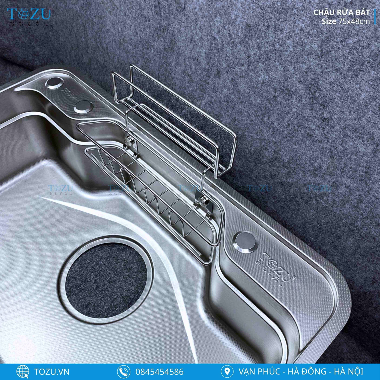 CHẬU RỬA BÁT TOZU CAO CẤP TK7548CSS-3P