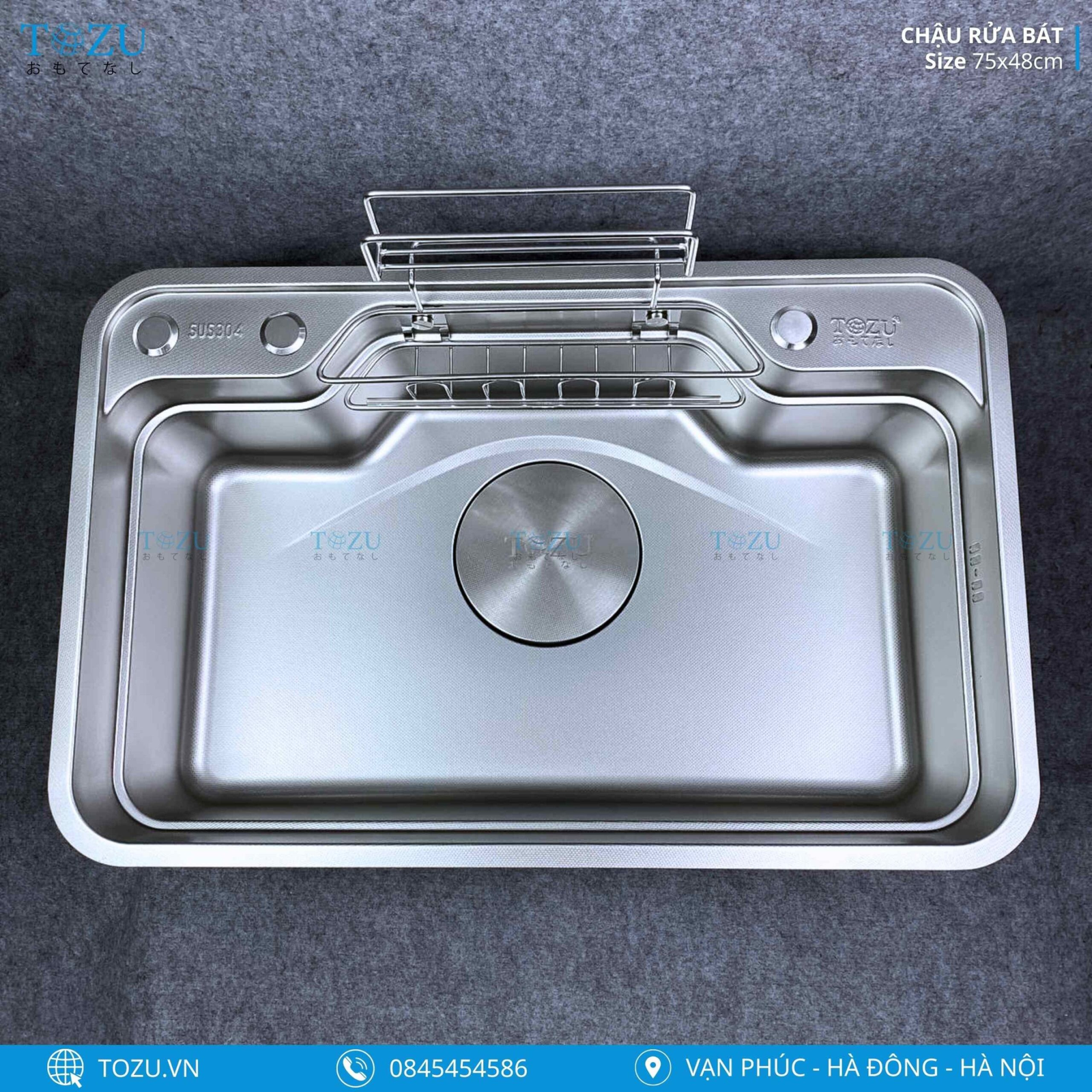 CHẬU RỬA BÁT TOZU CAO CẤP TK7548CSS-3P
