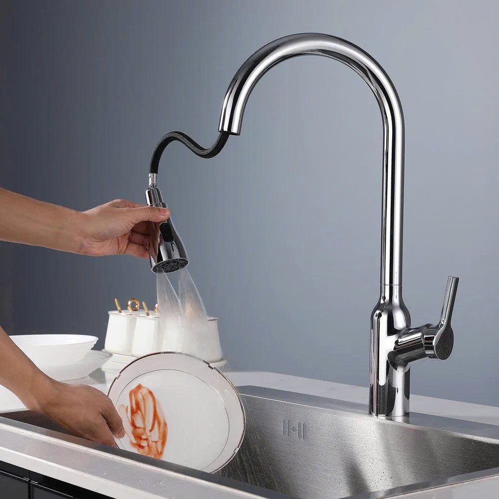 VÒI RỬA BÁT TOZU CURVE BRASS CHROME
