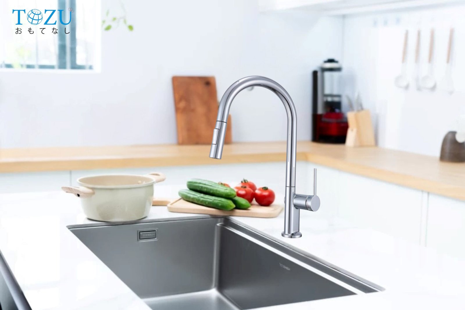 VÒI RỬA BÁT TOZU SENREI CHROME-S