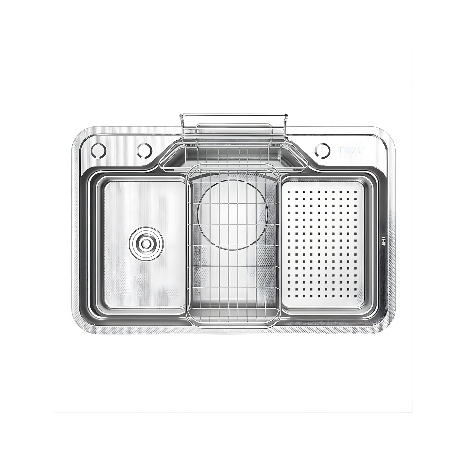 CHẬU RỬA BÁT TOZU CAO CẤP TK7548CSS-3P